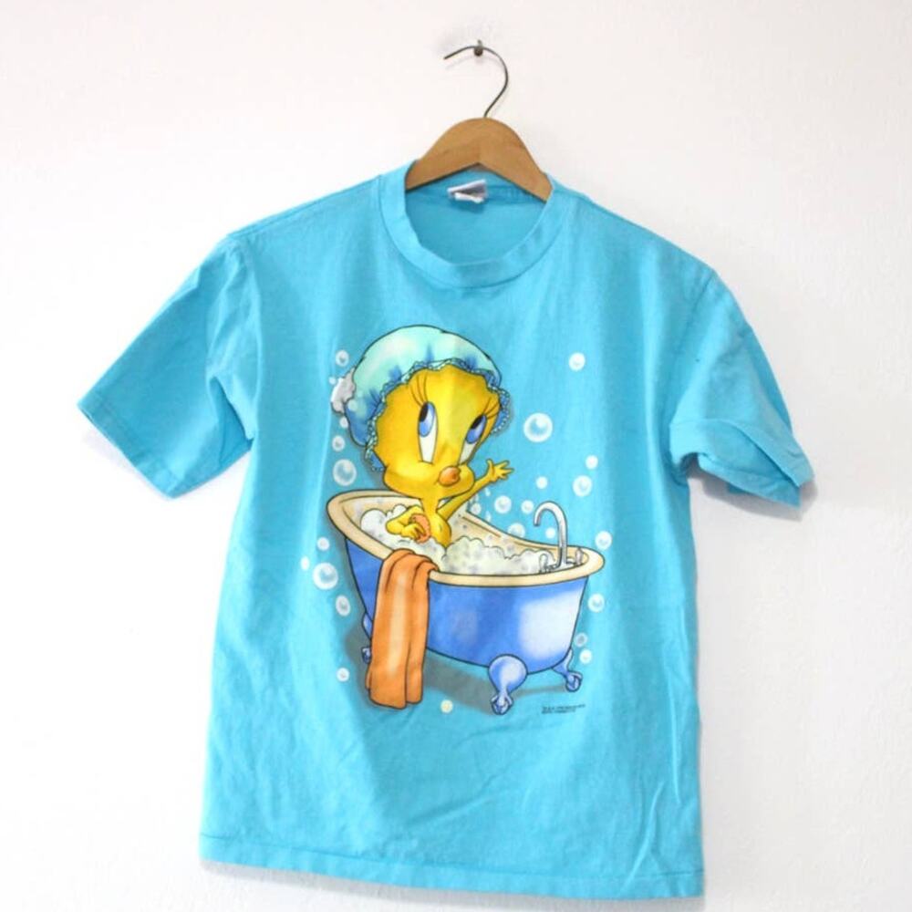 Vintage Kids Looney Tunes Tweety Shirt Large